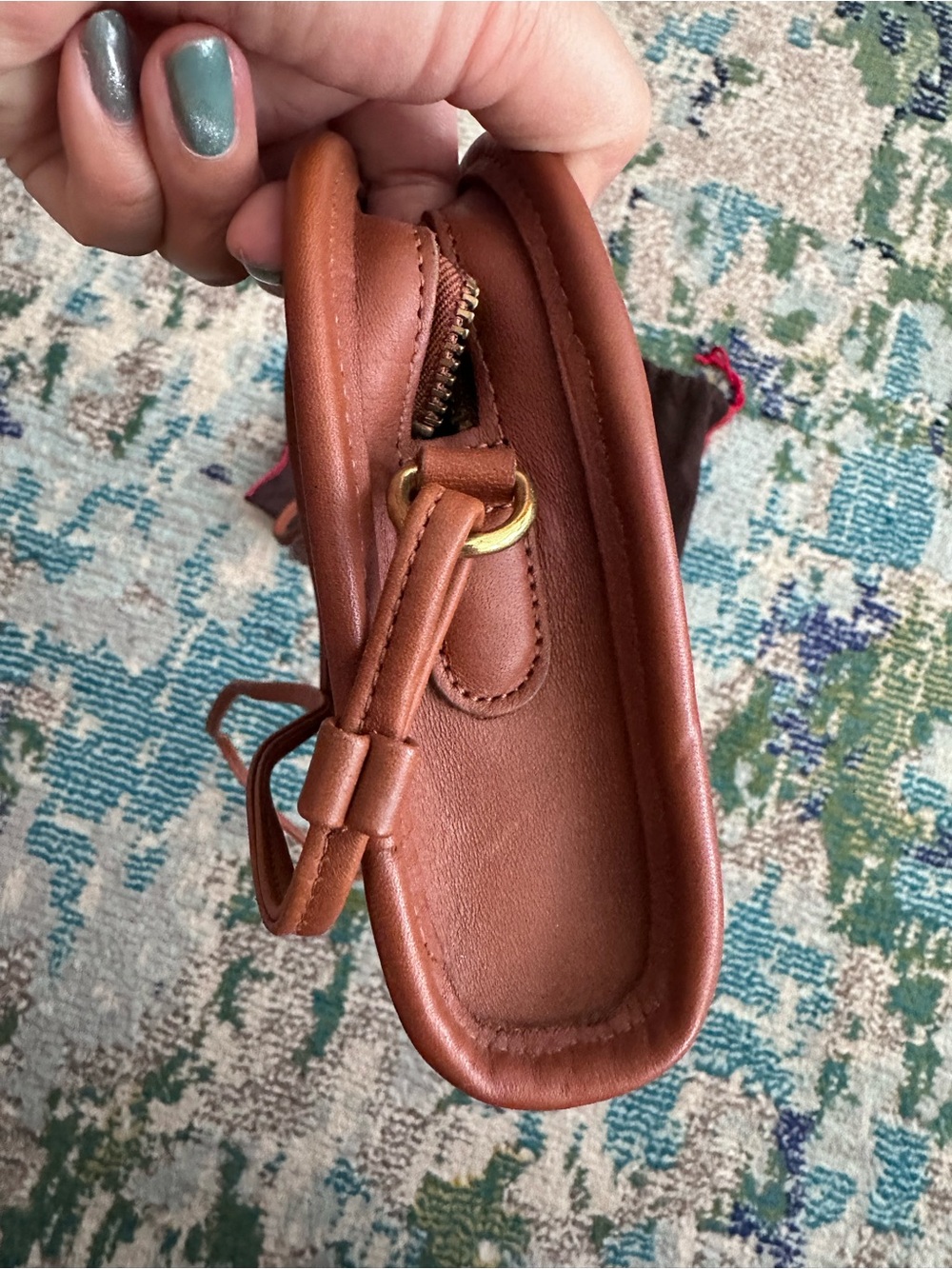 Vintage COACH Abbie Brown Leather Small Crossbody Bag - Picture 7 of 7